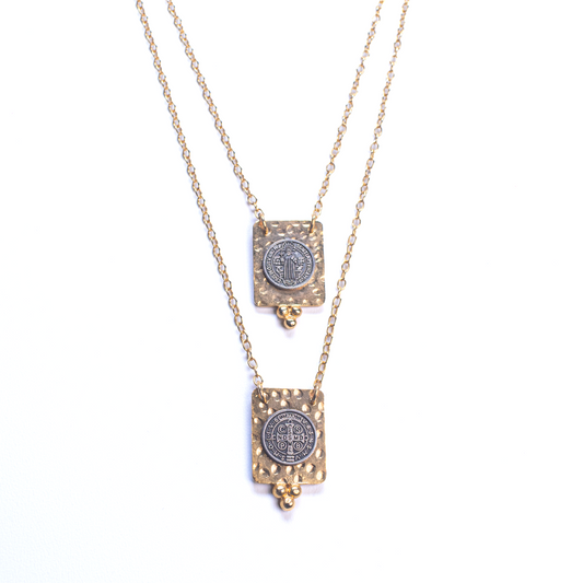 Double Scapular Chain Necklace