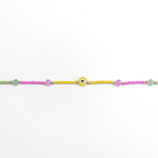 Multicolored Crystal Choker