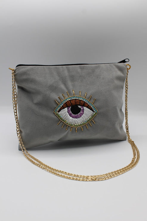 Velvet eye pouch bag