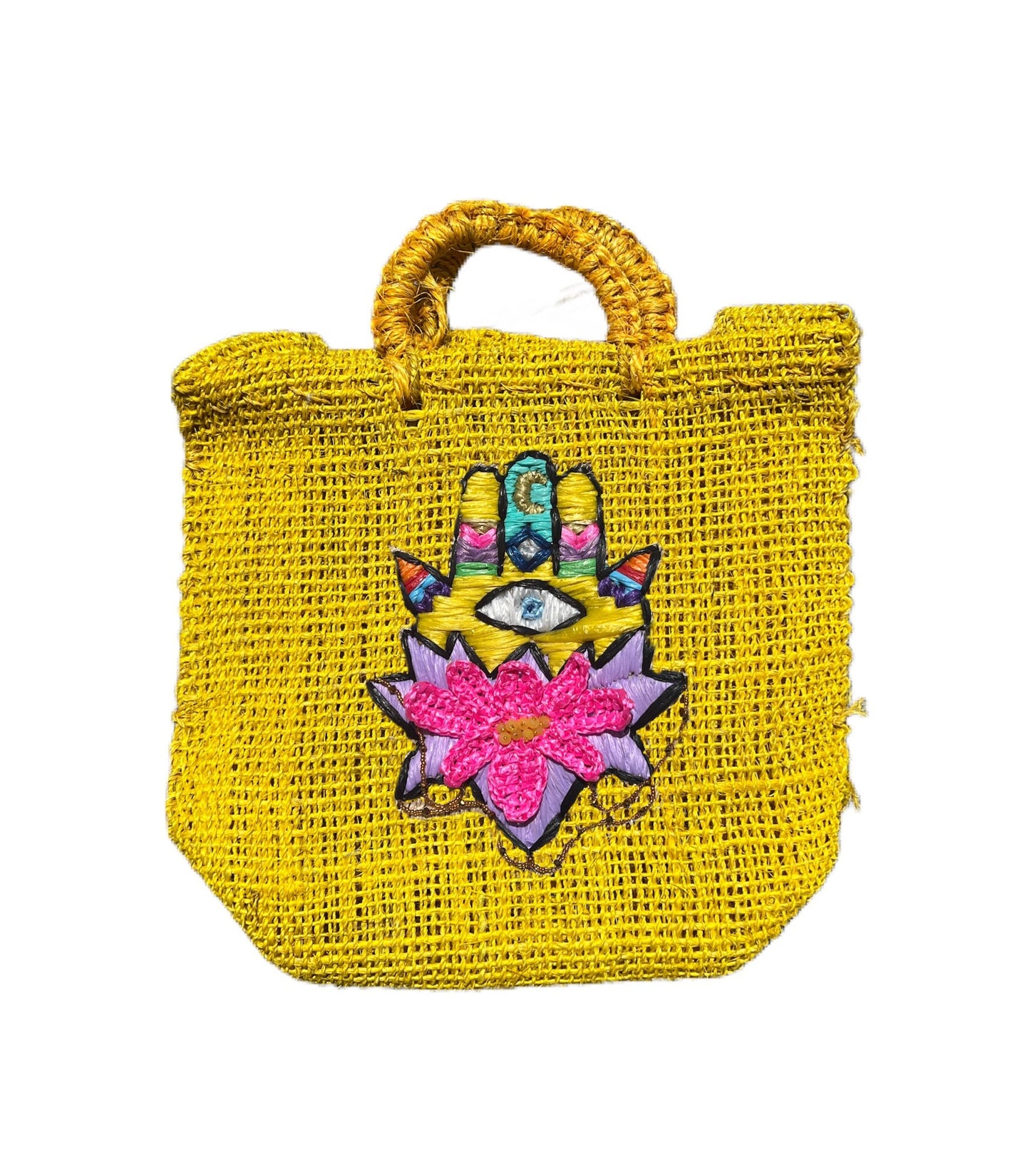 Hemsa embroidered handbag