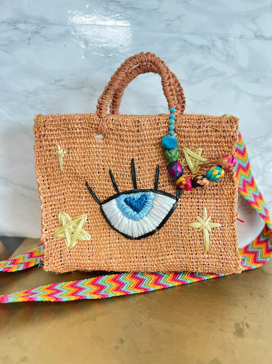 Star Evil Eye Henequen Bag